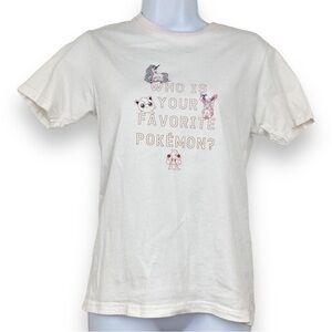 Pokémon All-Stars Uniqlo kids t shirt spell out who is your favorite pokemon 13